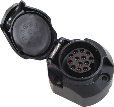 Приклучок за приколка Блоу 13-пински, 12V, пластичен, црн