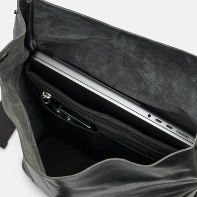 Shpinë Brooks Pickwick Hard Leather, 12L, për laptop 13", e zezë