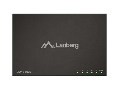 Switch rrjeti Lanberg DSM1-1005, 5 porta gigabit, unmanaged, i zi