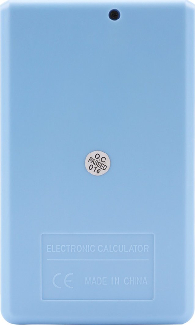 Kalkulator tavoline GENIE 212B, ekran i madh, dy burime energjie, blu