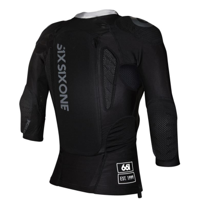 Jelek mbrojtës çiklizmi SixSixOne Recon Advance LS, panel Koroyd, për shpinë dhe shpatulla, i zi