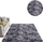 Tapet Thick Soft Plush Shaggy Ombre, 140x190 cm, push 3.5 cm, gri ombre