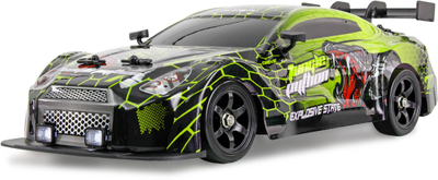 Автомобил со далечински управувач Amewi Drift Sport GTR 21135, 4WD, размер 1:16, зелен
