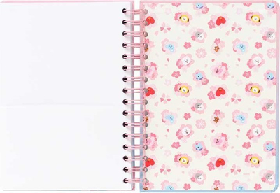 Fletore BT21 Line Friends, A5, kapak i fortë, me spirale