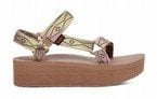 Sandale për goca Teva Flatform Universal Sunscape, me platformë, ngjyrë e qetë neutrale