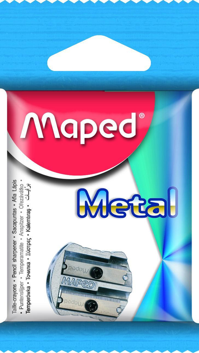 Tempero lapsash Maped Metal Classic, 2 vrima, metalik