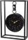 Orë tavoline dekorative Black Metal Table Clock, metal, e zezë