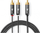 Kabllo subwoofer Nedis Profigold, 5m, RCA mashkull-mashkull, gri gun