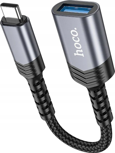 Adapter USB Hoco UA24, Type C në USB 3.0, OTG, i zi