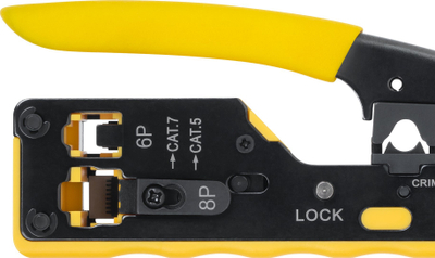 Vegël krimpimi Ubiquiti për fishekë Pass Through RJ45 RJ12, metal, e zezë