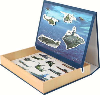 Puzzle magnetik Leantoys, set me temë ushtarake, shumëngjyrësh