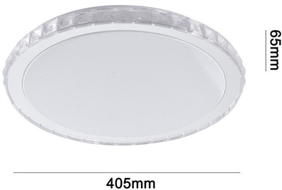 Llambë tavani Domoletti Kutek 19082M, 20W, LED, D40.5 cm