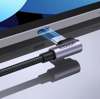 USB кабел Ugreen USB-C во USB-C 0.5 m, 60W, црн