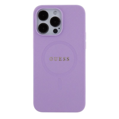 Mbulesë telefoni Guess Saffiano MagSafe GUHMP15XPSAHMCU, për iPhone 15 Pro Max 6.7", lejla