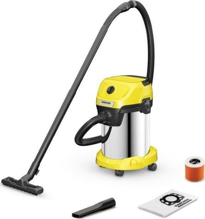 Fshesë me korrent Kärcher 19/4/20, 1000W, depozitë inoks 19L, e verdhë