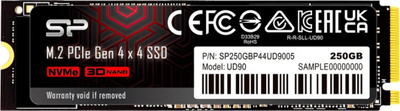 Disk SSD Silicon Power UD90, 250GB, M.2 2280 PCI-E x4 Gen4 NVMe