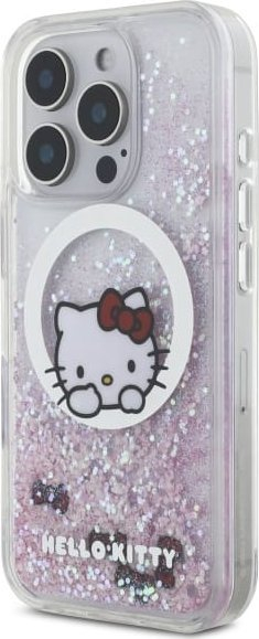 Futlle telefonit Hello Kitty HKHMP16LLSWKH për iPhone 16 Pro, 6.3", MagSafe, e bardhë