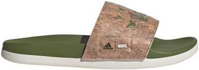 Shapka Adidas Adilette Comfort Jr ID8029, për kalamoj, jeshile