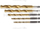 Set gërshetash për metal Högert Technik HT6D180, HSS, hex shank, 5 copë