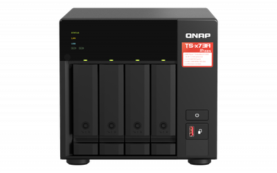 Server NAS QNAP TS-473A, 4 slote, 2.5GbE, i zi