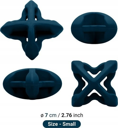 Lodër gome për qen Pet Dream House Geo Astro Rolly, që rrotullohet, blu navy