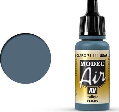 Ngjyrë akrilike për airbrush Vallejo Model Air USAF Light Blue, 17ml, blu e çelët