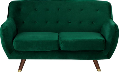 Divan BODO Velvet, 2 vendsh, kadife, jeshile smerald
