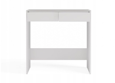 Tavolinë pune Topeshop Marina 2S, 81 x 50 cm, 2 sirtarë, e bardhë