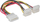 Ndarës i brendshëm energjie InLine, Molex - Molex x2, 0.15 m, shumëngjyrësh
