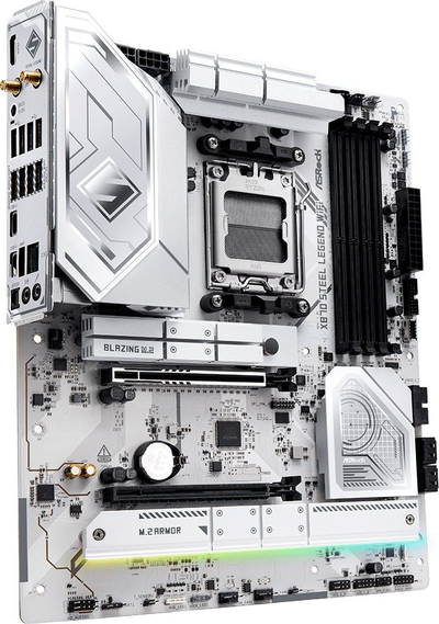 Motherboard ASRock X870 Steel Legend WiFi, AM5, DDR5, e bardhë