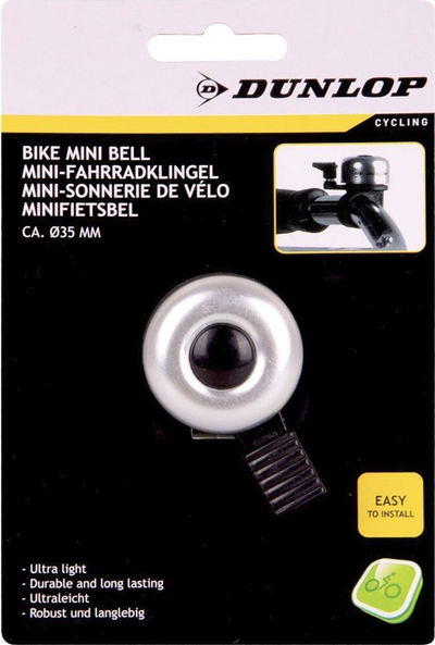 Zile biçiklete Dunlop Pear 35mm, metal, ngjyrë argjendtë