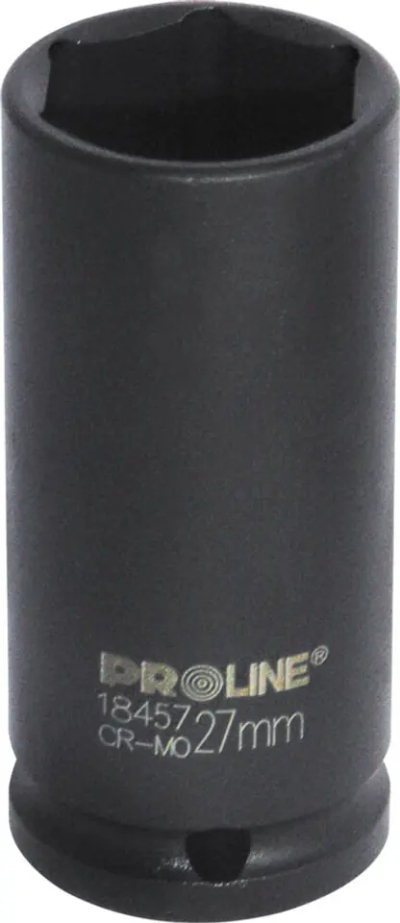 Kokë çelësi e thellë Proline 3/4", 23mm, çelik CrMo, e zezë