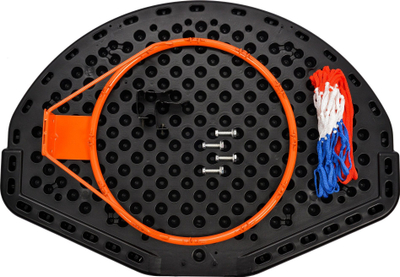 Tabelë basketbolli Meteor Orlando, rreth 38 cm, për në mur, shumëngjyrëshe