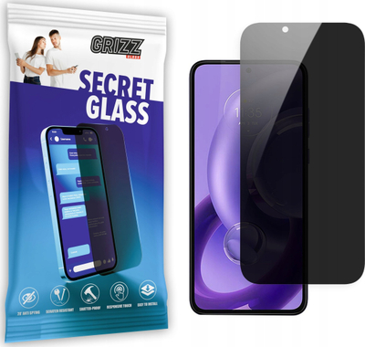 Xham mbrojtës privatësie Grizz SecretGlass për Motorola Moto Edge 30, qelq i temperum, mbrojtje kundër gërvishtjeve, i tejdukshëm
