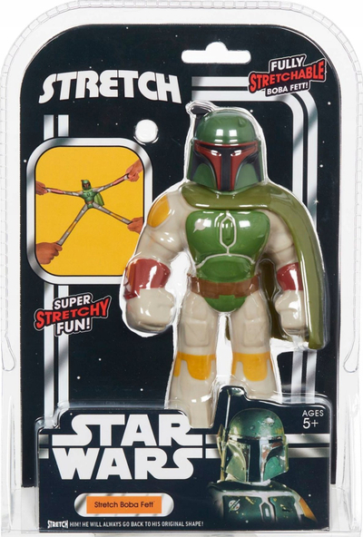 Lodër figurë Star Wars Boba Fett Stretch, super elastike, për kalamaj 5+, shumëngjyrëshe