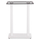 Bazë tavoline bar HM480.02, metal, 80x40x108 cm, e bardhë mat