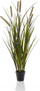 Вештачко растение Emerald Cat's Tail Grass, 85 cm, со саксија, зелено