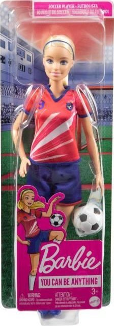 Kukull Barbie Soccer Player HCN17, lodër futbolli, shumëngjyrëshe