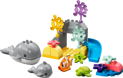 Set lodër LEGO Duplo 10972 Kafshët e Egra të Oqeanit, 2+, shumëngjyrësh