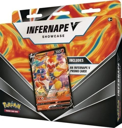 Set letra Pokemon TCG Infernape V Showcase, 2 lojtarë, 6+, shumëngjyrësh