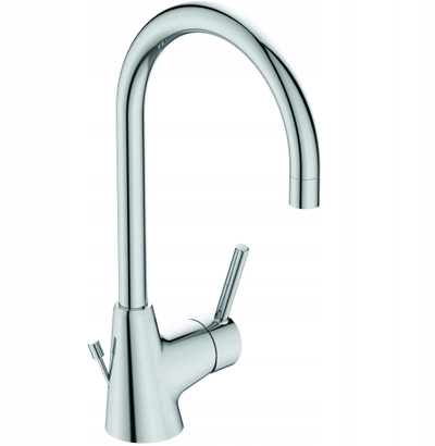 Bateri lavamani Ideal Standard Ceraline, qafë e lartë, set 2 copë, krom