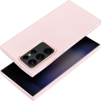 Këllëf telefoni OEM për Samsung Galaxy S23 Ultra, FRAME Back Panel Cover, Powder Pink, rozë
