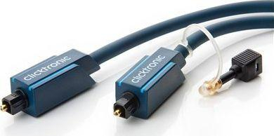 Set kabllo optike audio ClickTronic Opto, TOSLINK në TOSLINK, 50 cm, me fibra optike