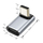Adapter këndor USB-C Tech-Protect Ultraboost AA02, USB4 40Gbps, 100W, gri