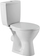 Set tualeti Cersanit Zenit Compact WC, ulëse PP antibakteriale, i bardhë