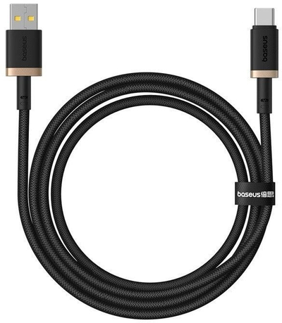 Kabllo USB C Baseus Dura, 60W, 1m, e zezë me të artë