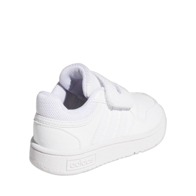 Патики за деца Adidas Hoops, затворање со леплива лента, бели