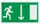 Sticker sinjalizimi Left Exit 100x180mm, ngjitës, jeshil