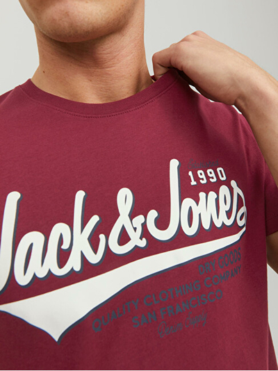 Maicë Jack&Jones JJELOGO Regular Fit 12220500 Rhododendron