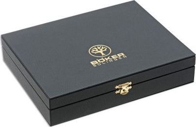 Кутиште за брич Böker Manufaktur Shaving Week Set Cassette Case, кутија за чување, црна